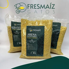 Arena para Gatos FresMaíz – Natural, Biodegradable y Súper Absorbente