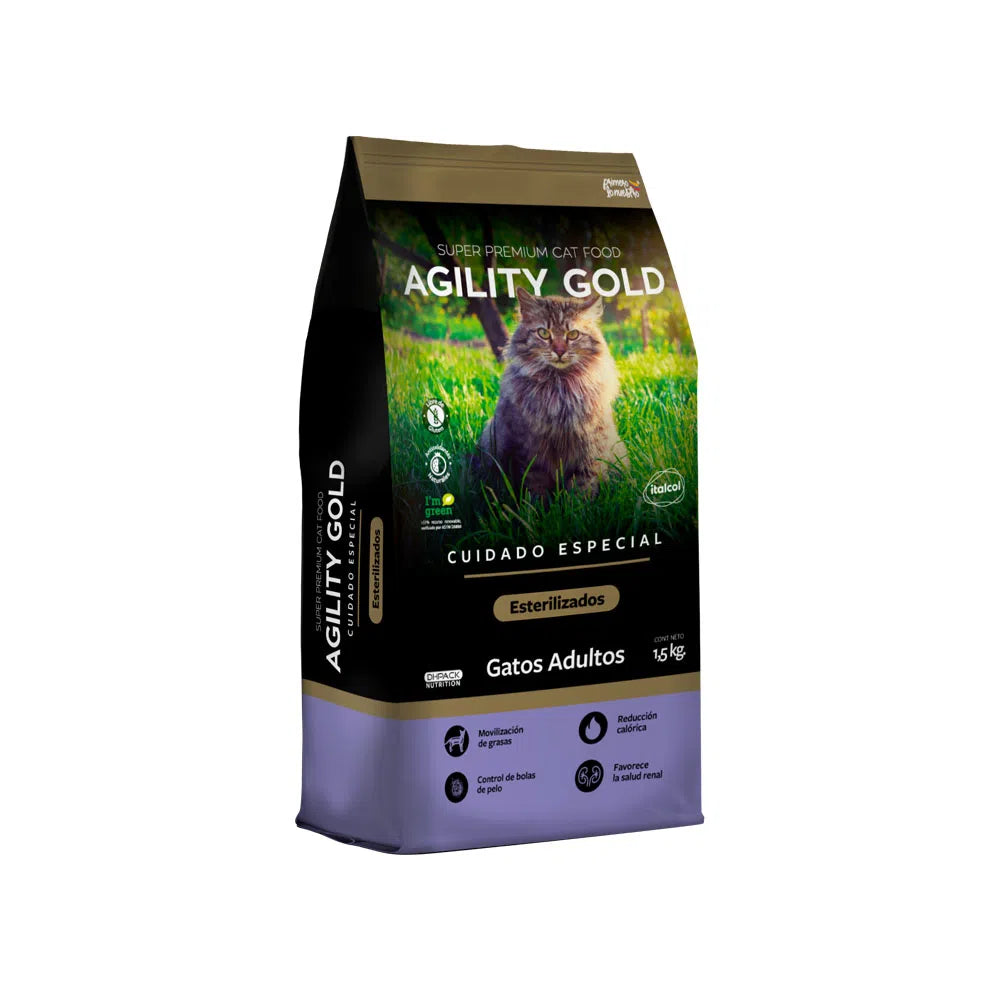Agility Gold Gatos Esterilizados 1.5 Kg