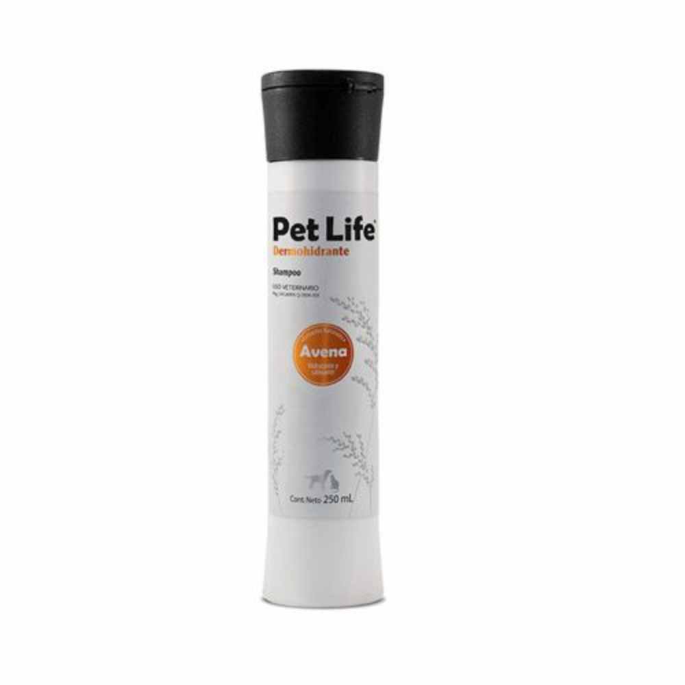 SHAMPOO PET LIFE DERMOHIDRATANTE AVENA. 250 ML
