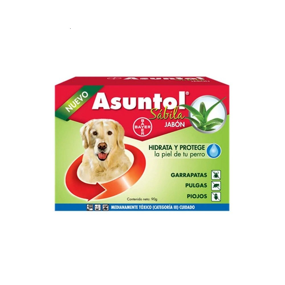 asuntol jabón sábila antiparasitario externo