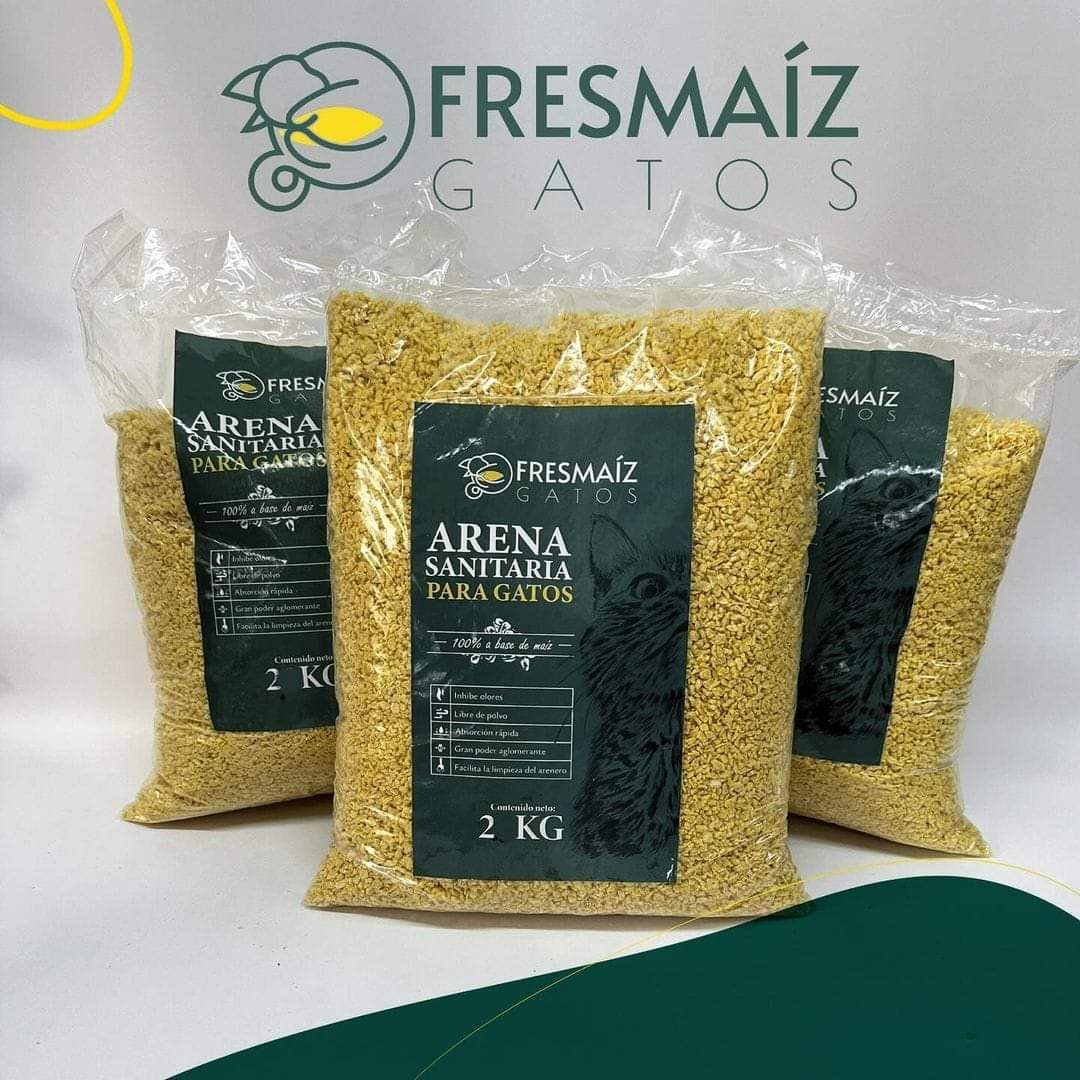 Arena para Gatos FresMaíz – Natural, Biodegradable y Súper Absorbente