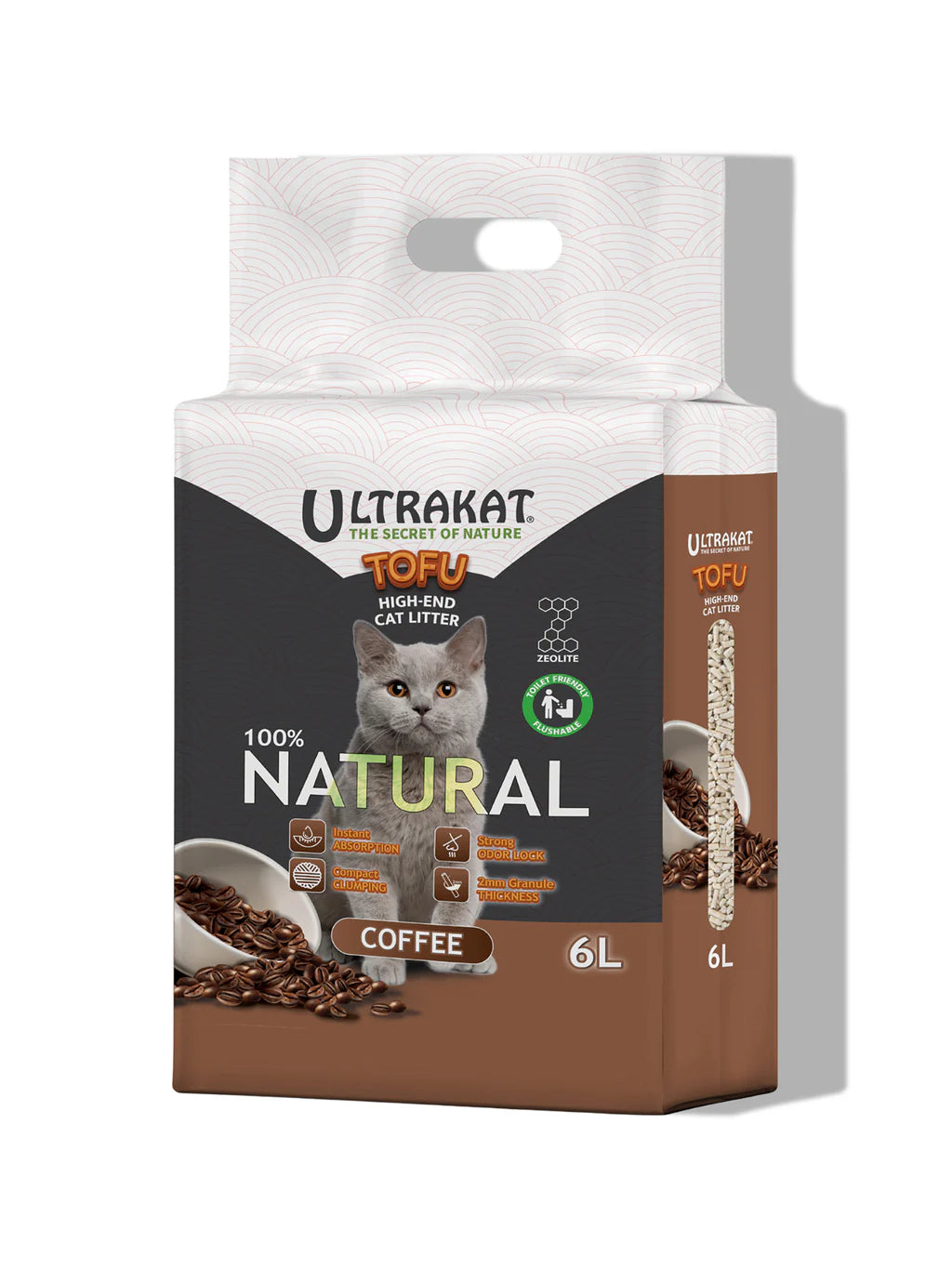 🌿 Arena de Tofu UltraKat 2.5 kg — Ecológica, Sin Polvo y Control Total de Olores
