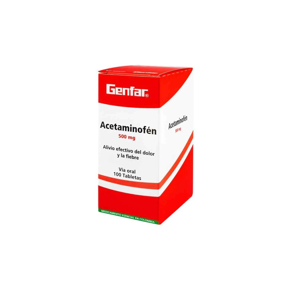 Acetaminofen 500 mg Blister x 10 tab