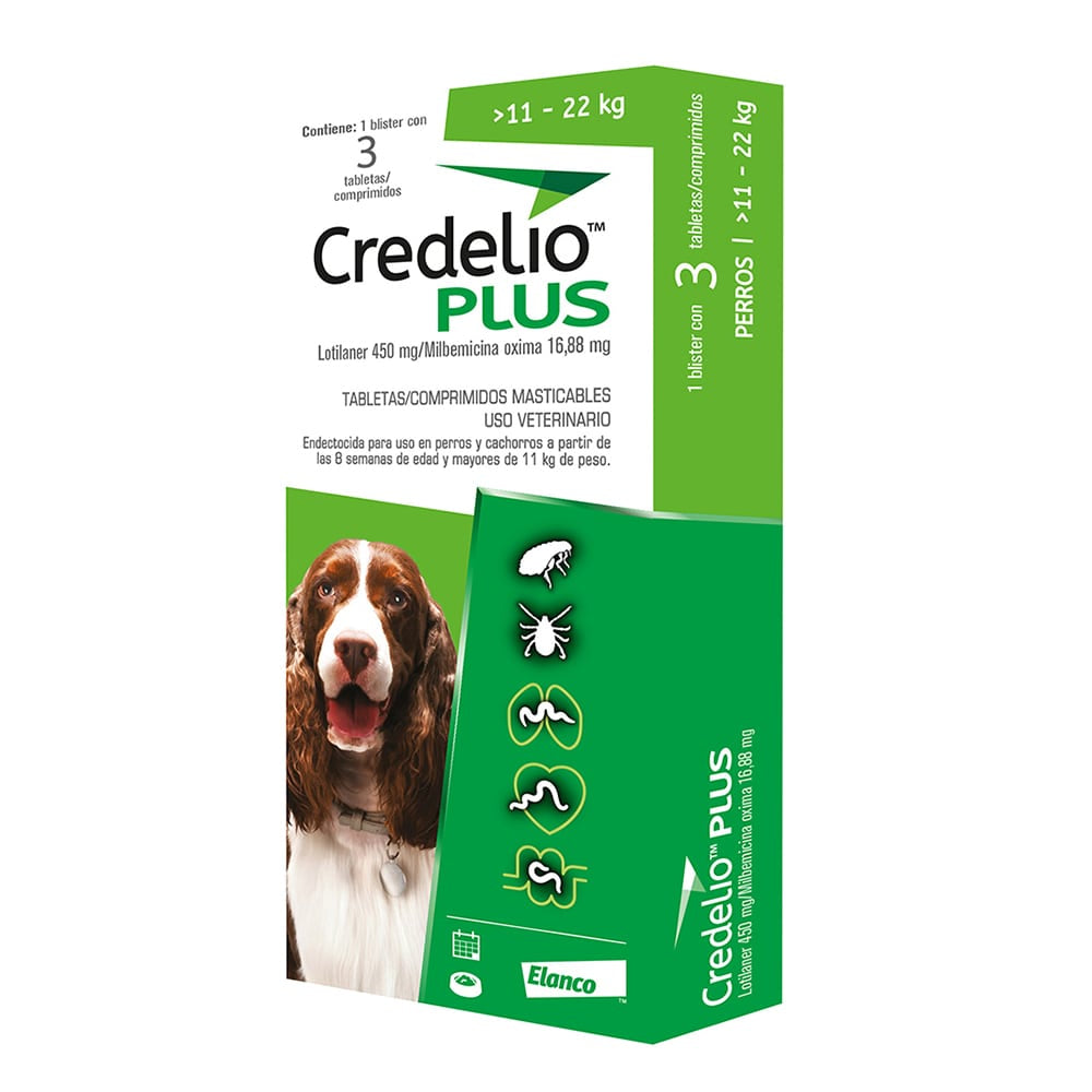 Credelio Plus  Perros Parasitos Internos y Externos.