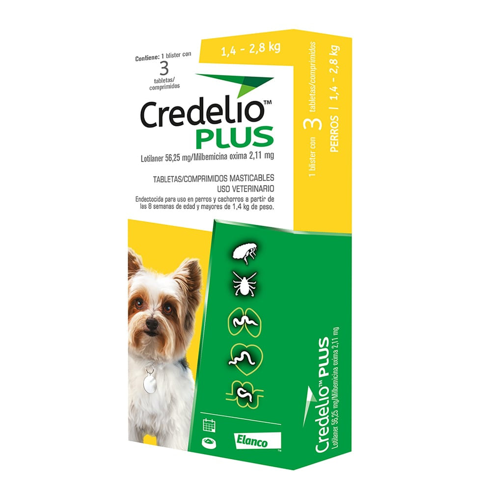 Credelio Plus  Perros Parasitos Internos y Externos.